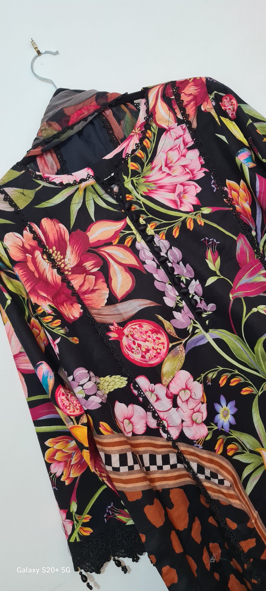 Maria B MBasics printed khaddar 3 piece 1B