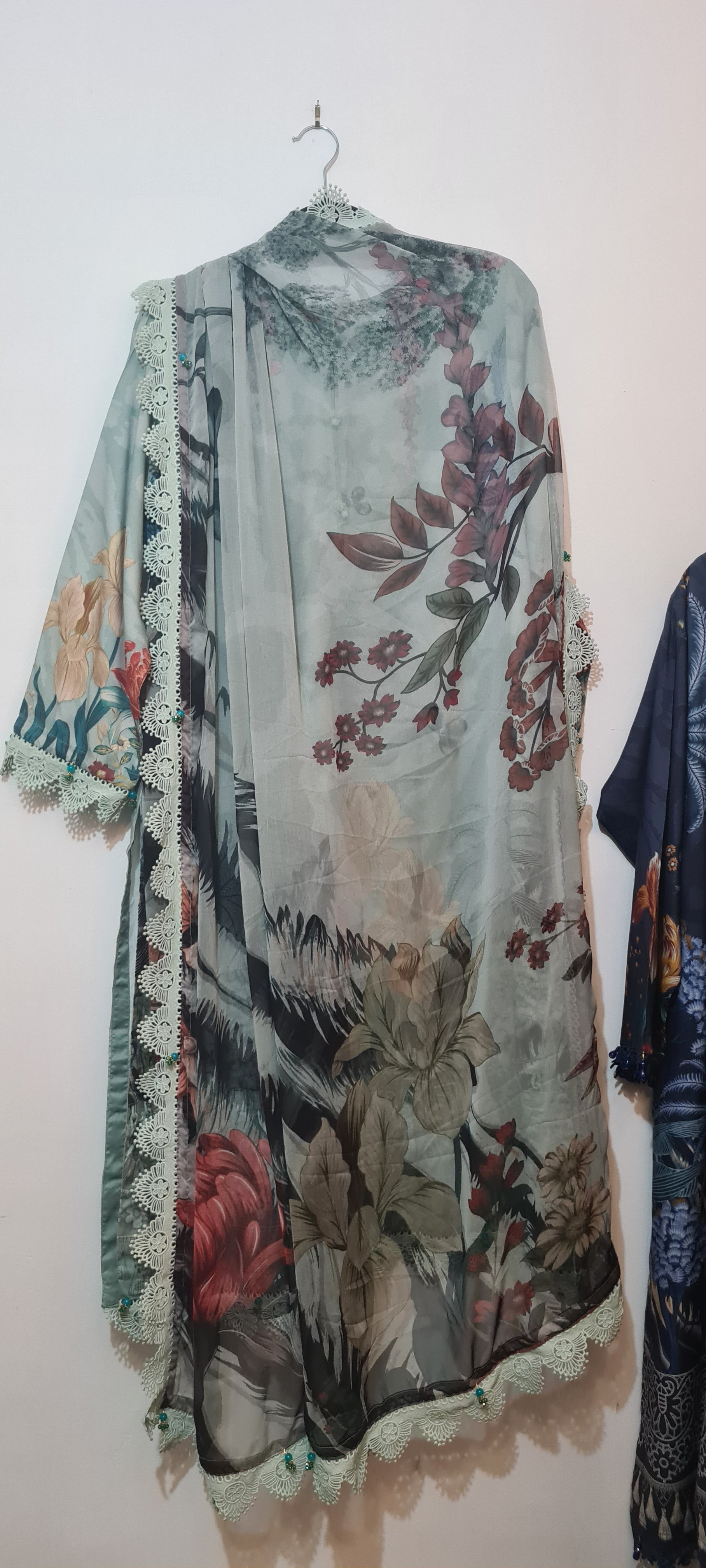 Maria B MBasics printed khaddar 3 piece 1B