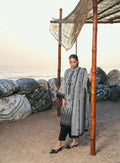 Khaddi / cotton soft net embroidered stitched 3 piece