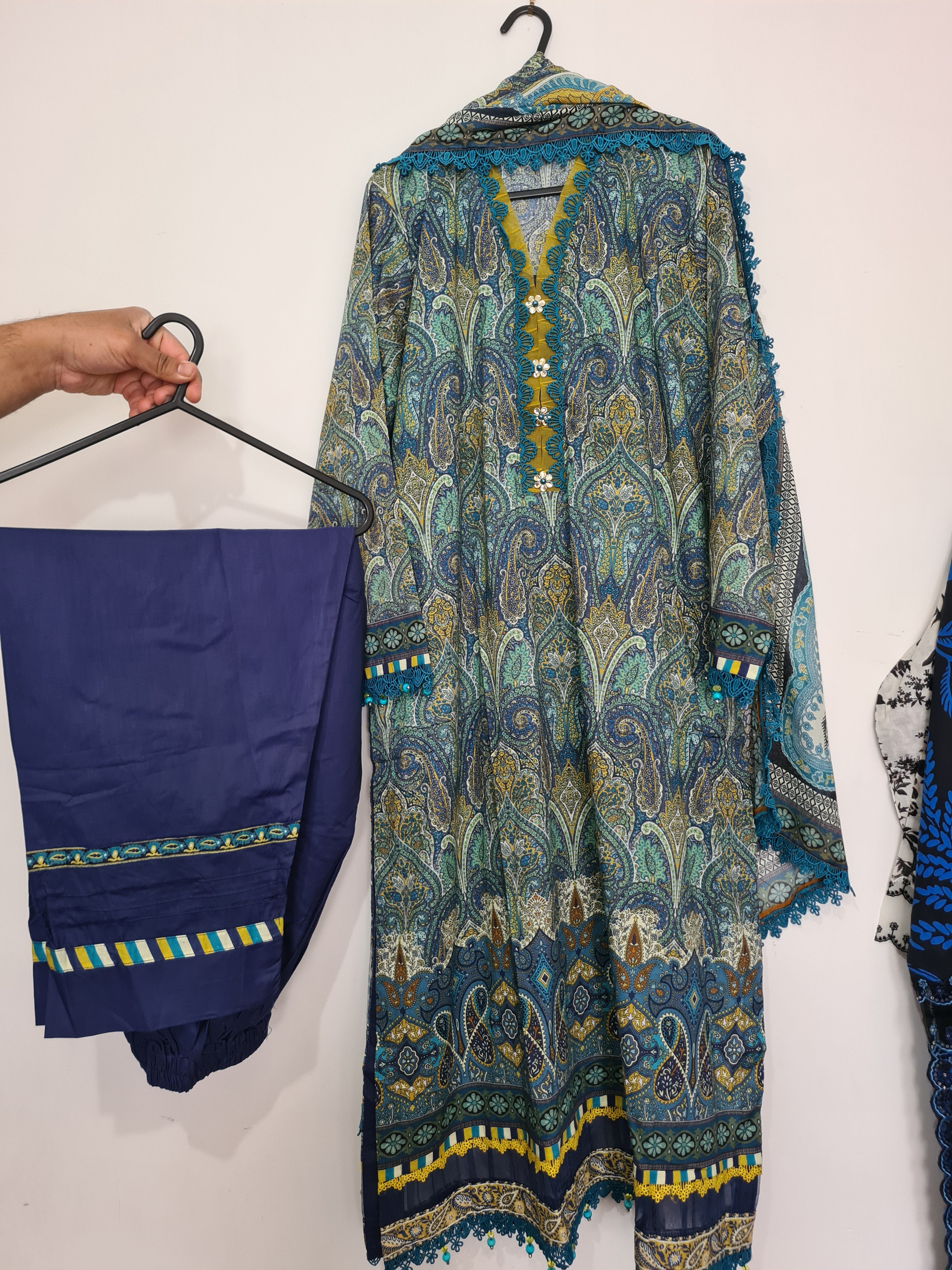 Khaani by Gul Adhar Lawn Stitched 3 piece